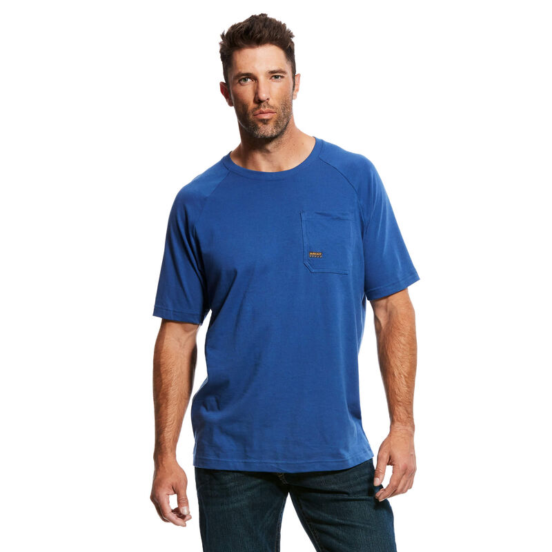 Ariat Rebar CottonStrong Tee - Metal Blue