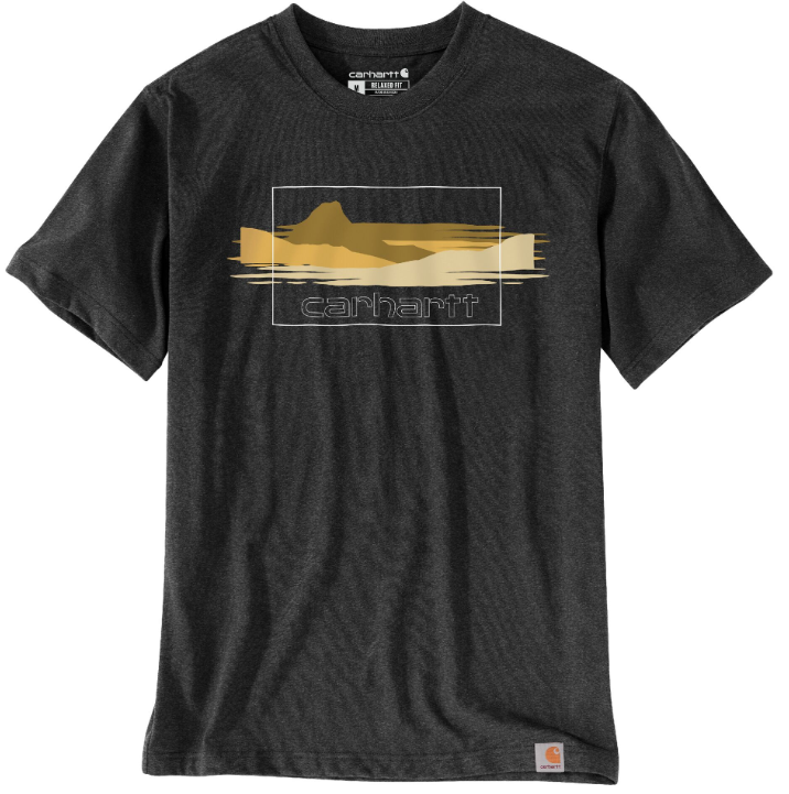 Men's Carhartt Relaxed Mountain Graphic T- Carbon Heather