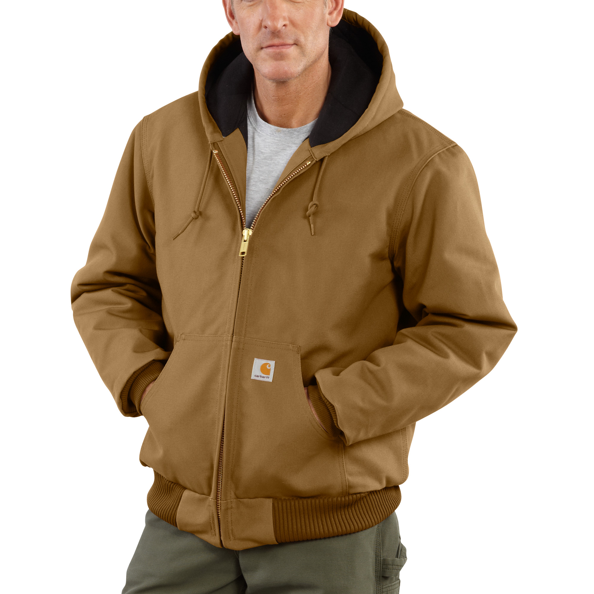Men's Carhartt Quilted Flannel-Lined Duck Active Jacket
