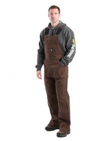 Men s Berne Unlined Washed Duck Bib Overall Bark