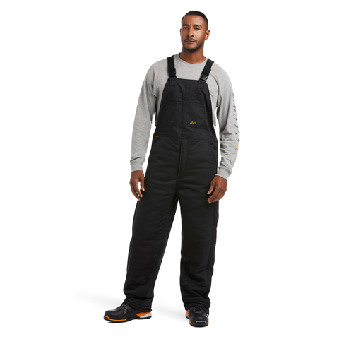 Men's Ariat Rebar DuraCanvas Stretch Insulated Bib