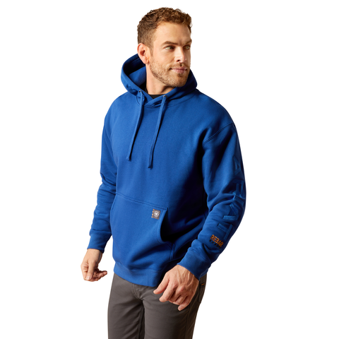 Men's Ariat Rebar Graphic Hoodie - Imperial Blue