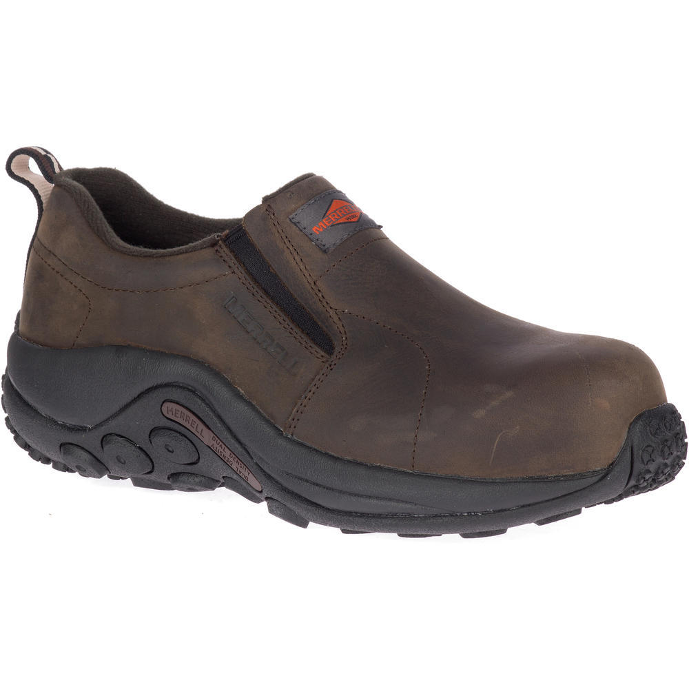 Women's Merrell Waterproof Jungle Moc Leather Composite Toe - Espresso