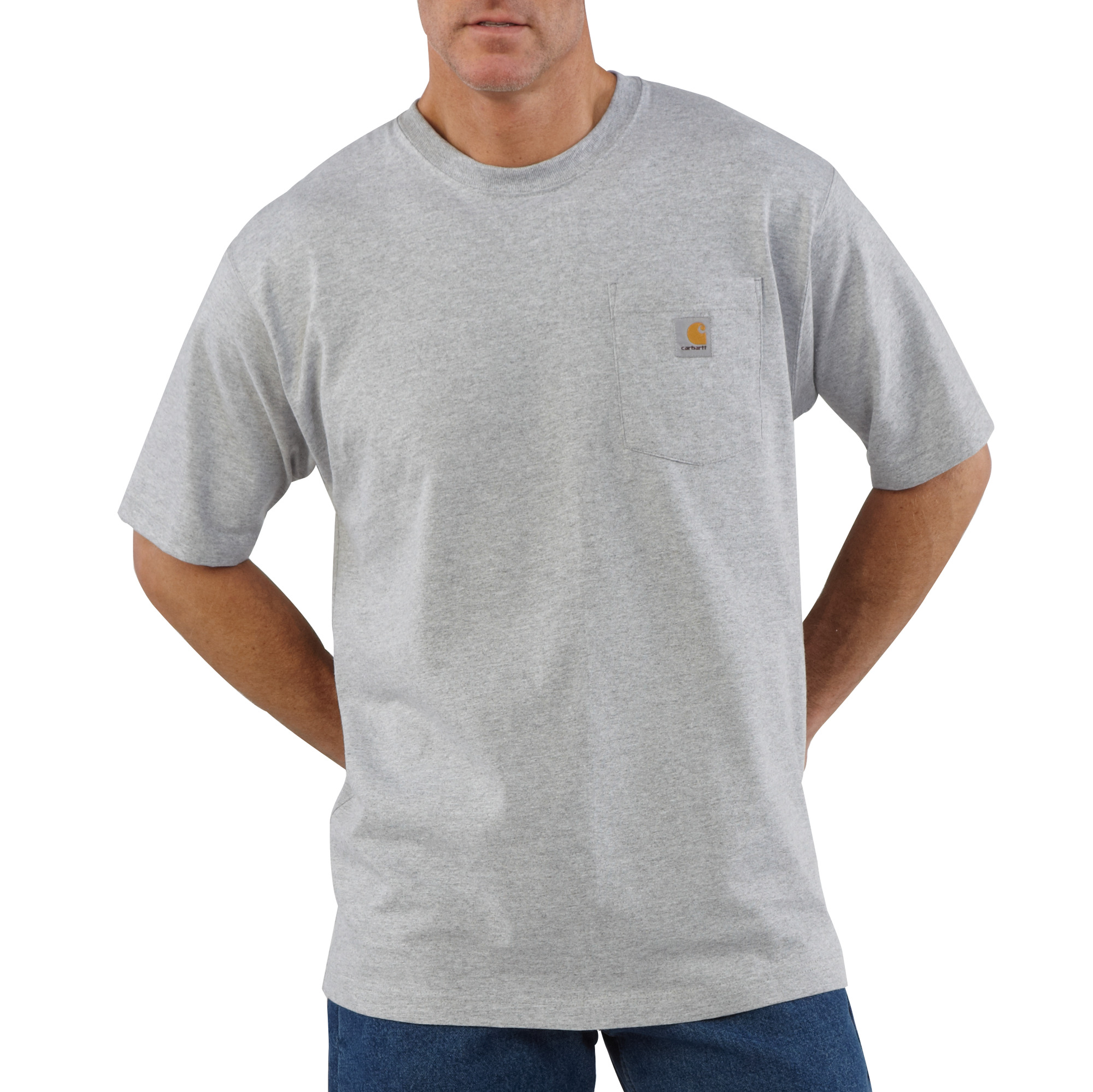 Carhartt Short Sleeve Pocket T-shirt - Heather Gray
