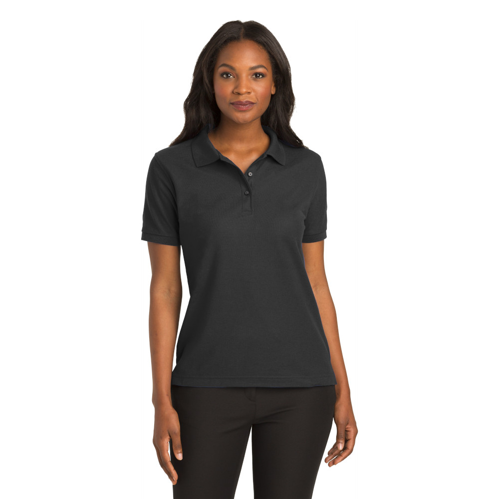 Women's Port Authority Silk Touch Short Sleeve Polo