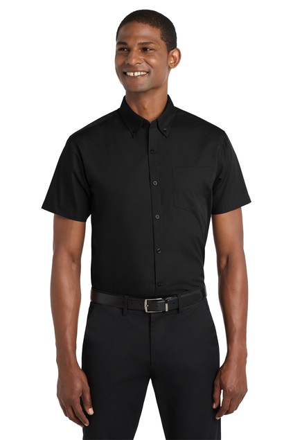 Men's Port Authority Essential Short Sleeve Carefree Poplin Shirt