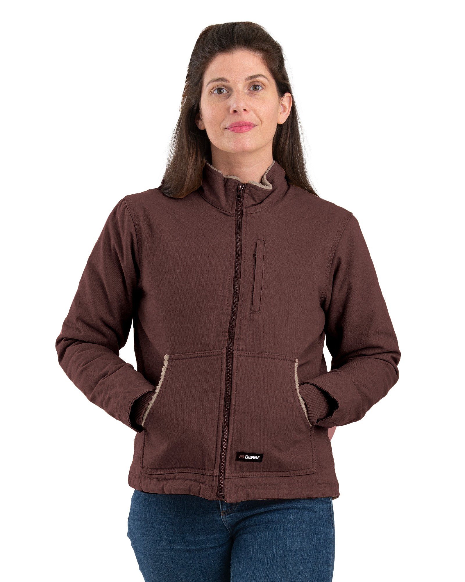 Women's Berne Sherpa Lined Soft Duck Jacket - Tuscan