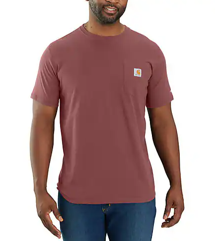 Men's Carhartt Force® Relaxed Fit Midweight Short-Sleeve Pocket T-Shirt -  Apple Butter