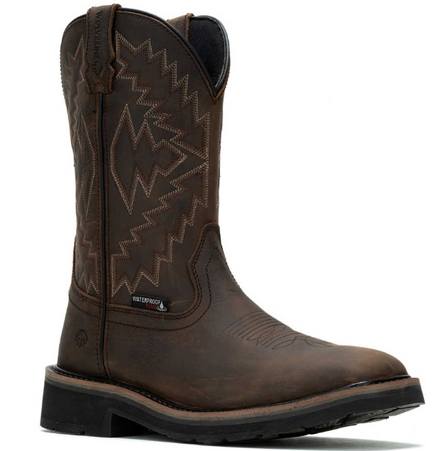 Men's Wolverine Rancher Arrow Steel-Toe Wellington Work Boot