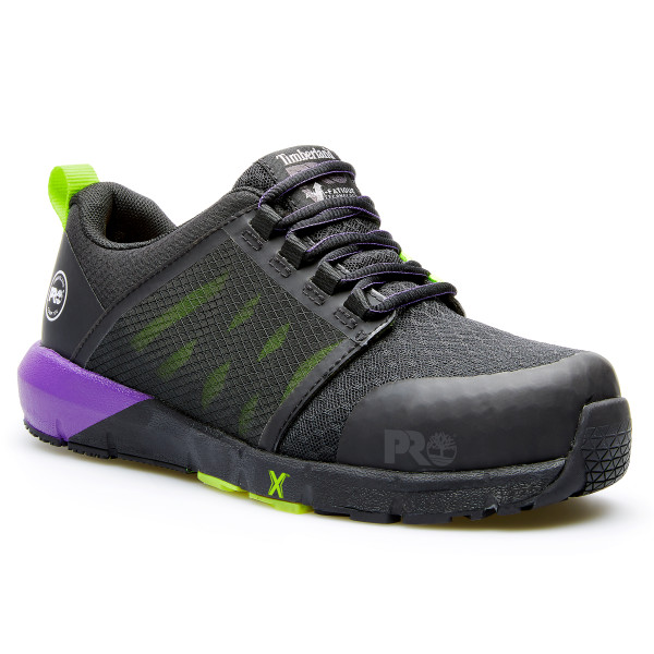 Women’s Timberland PRO Radius Comp Toe Sneaker Black-Purple