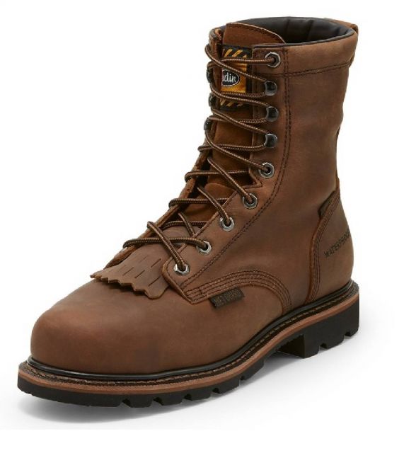 justin men's pulley soft toe boots