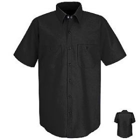 Men's Industrial Long Sleeve Work Shirt - Solid Color