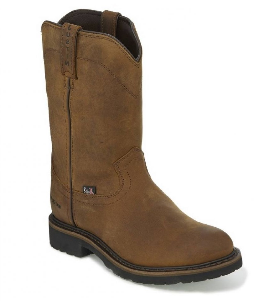 Men's Justin Drywall Pull-On Waterproof Soft Toe Boot