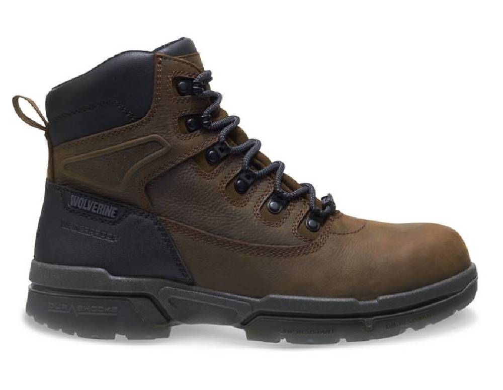 Men S Wolverine I 90 6 Durashocks Waterproof Composite Toe Dark Coffee